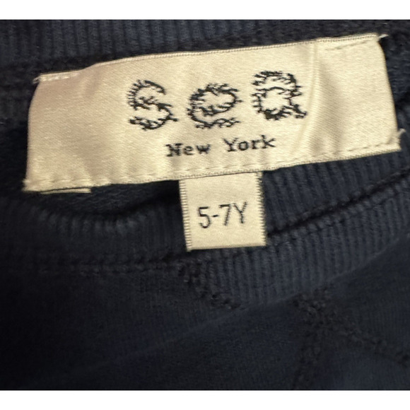 Sea New York Girls' Celestia Tie Dye Sweatshirt Navy SIze 5/7Y - Picture 6 of 7